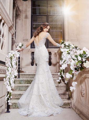 'Sheer Long Sleeve Wedding Dress: Style Spotlight: H1297' Image #2