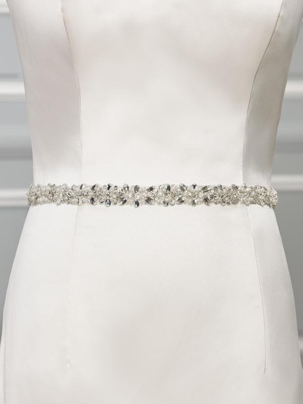 Moonlight Sashes Sash 65 Beaded bridal sashes are the perfect accent for your bridal gown Moonlight Sashes Sash 65 Beaded bridal sashes are the perfect accent for your bridal gown