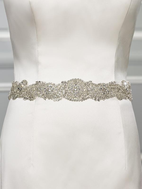 Moonlight Sashes Sash 68 Beaded bridal sashes are the perfect accent for your bridal gown Moonlight Sashes Sash 68 Beaded bridal sashes are the perfect accent for your bridal gown