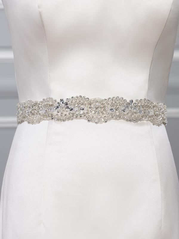 Moonlight Sashes Sash 69 Beaded bridal sashes are the perfect accent for your bridal gown Moonlight Sashes Sash 69 Beaded bridal sashes are the perfect accent for your bridal gown