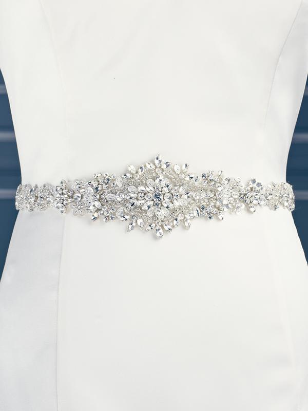 Moonlight Sashes SASH-88 Beaded bridal sashes are the perfect accent for your bridal gown Moonlight Sashes SASH-88 Beaded bridal sashes are the perfect accent for your bridal gown