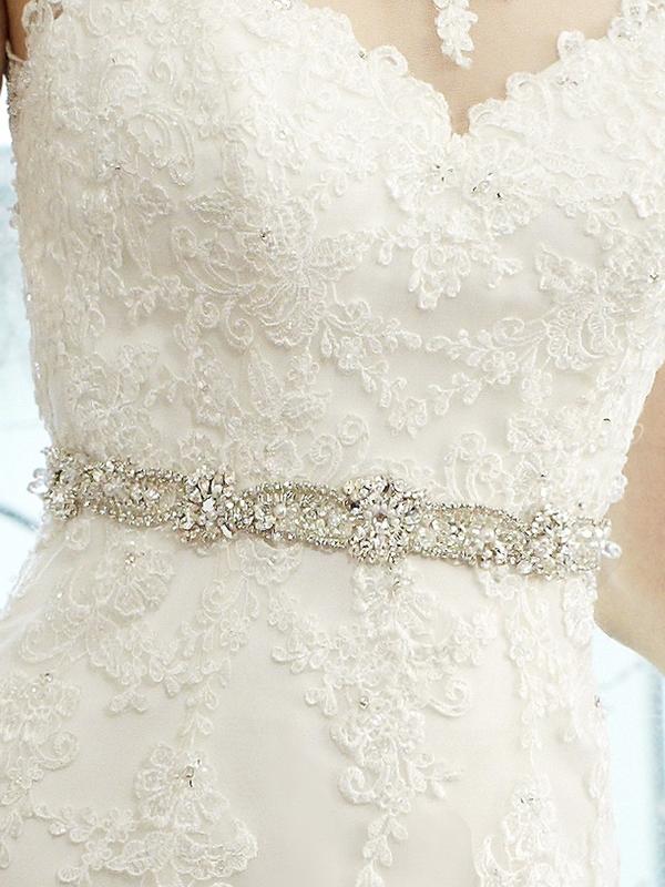 Moonlight Sashes Sash 33 Beaded bridal sashes are the perfect accent for your bridal gown Moonlight Sashes Sash 33 Beaded bridal sashes are the perfect accent for your bridal gown