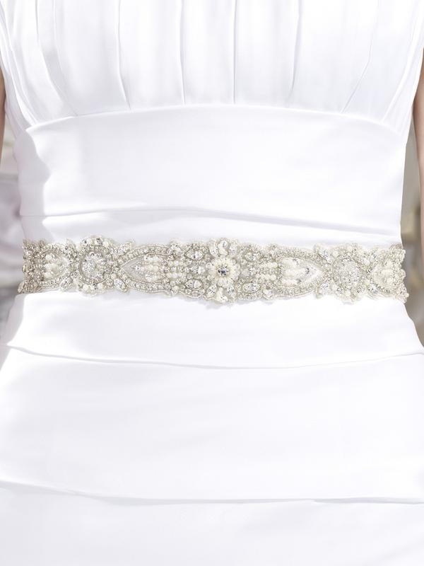 Moonlight Sashes Sash 43 Beaded bridal sashes are the perfect accent for your bridal gown Moonlight Sashes Sash 43 Beaded bridal sashes are the perfect accent for your bridal gown