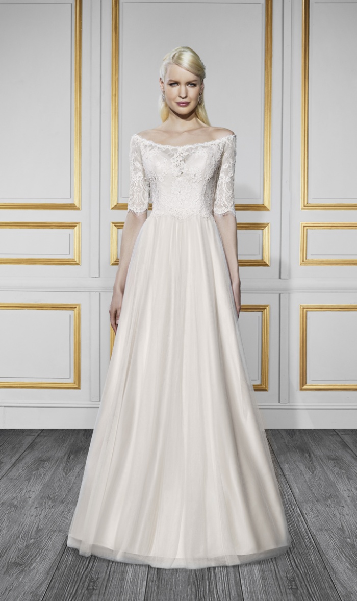 'Off The Shoulder Wedding Dress Spotlight T729' Image #1