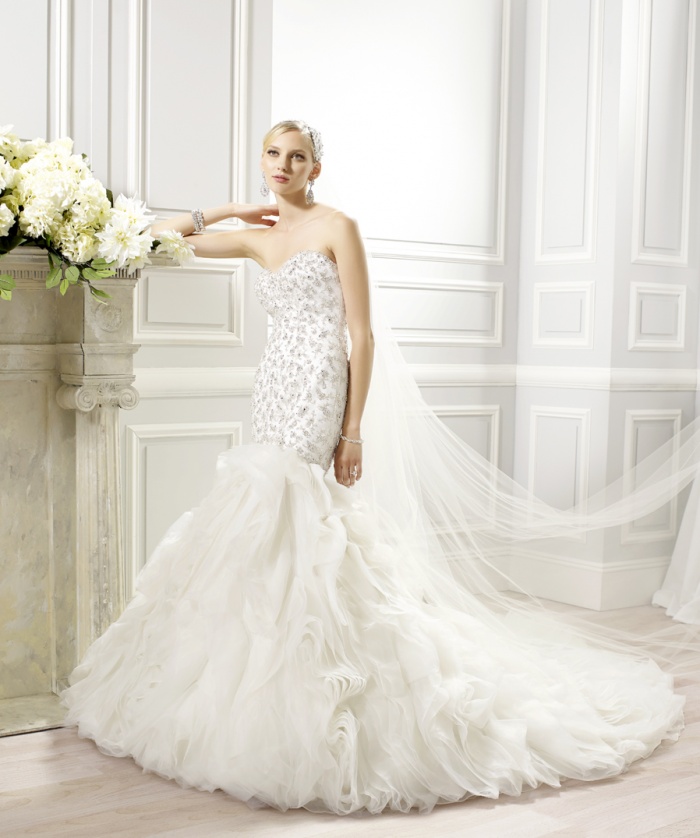 'Style Spotlight: H1274 | Drop Waist Ruffled Mermaid' Image #1