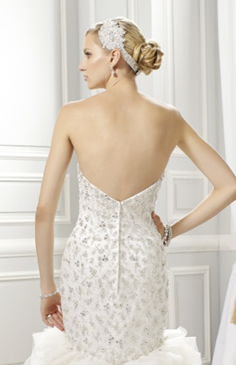 'Style Spotlight: H1274 | Drop Waist Ruffled Mermaid' Image #2