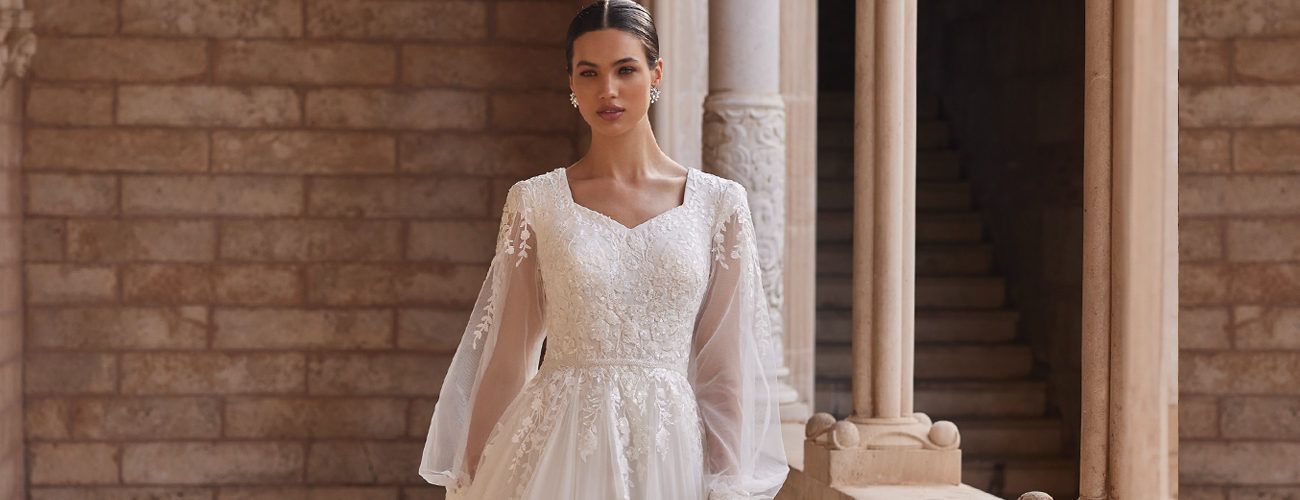 Elegant Modest Wedding Dresses With Sleeves