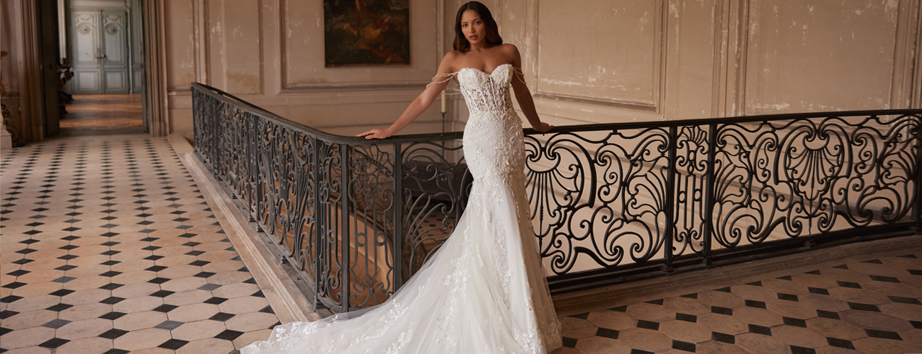 Moonlight Couture Beaded & Lace Wedding Dresses