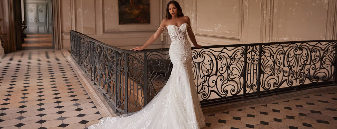 Moonlight Couture Beaded & Lace Wedding Dresses