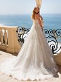 Moonlight Couture H1372 romantic lace wedding dresses with sleeves and beading make a statement. Moonlight Couture H1372 romantic lace wedding dresses with sleeves and beading make a statement.