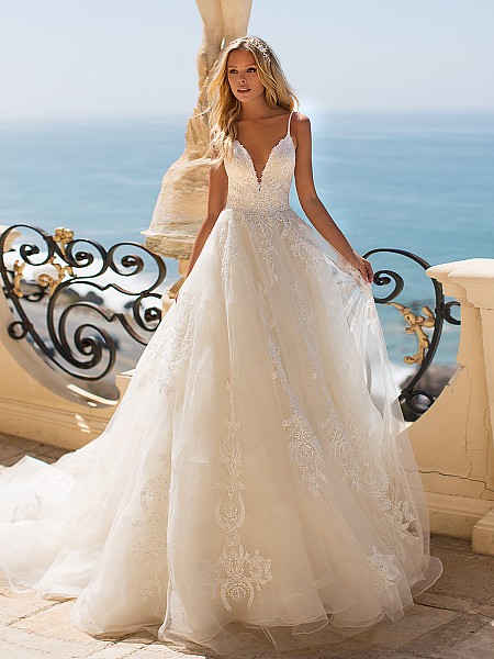 Moonlight Couture H1372 beaded and lace princess ball gown wedding dress Moonlight Couture H1372 beaded and lace princess ball gown wedding dress