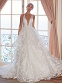 Moonlight Couture H1373 whimsical and sexy ball gown wedding dress with tiered skirt Moonlight Couture H1373 whimsical and sexy ball gown wedding dress with tiered skirt