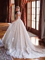 Moonlight Couture H1381 lace and beaded princess ball gown with train Moonlight Couture H1381 lace and beaded princess ball gown with train