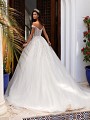 Moonlight Couture H1399 magnificant off-the-shoulder with illusion beaded back ball gown with chapel train Moonlight Couture H1399 magnificant off-the-shoulder with illusion beaded back ball gown with chapel train