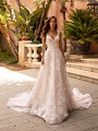 Moonlight Couture H1422 A-line wedding dress with sweetheart neckline and thin lace straps Moonlight Couture H1422 A-line wedding dress with sweetheart neckline and thin lace straps