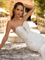 Moonlight Couture H1426 strapless sweetheart lace and beaded wedding dress bodice Moonlight Couture H1426 strapless sweetheart lace and beaded wedding dress bodice