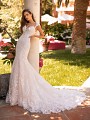 Moonlight Couture H1427 lace mermaid wedding dress with cap sleeves Moonlight Couture H1427 lace mermaid wedding dress with cap sleeves