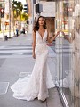 Sexy Mermaid Lace Wedding Dress with Sparkly Details Moonlight Couture H1441 Sexy Mermaid Lace Wedding Dress with Sparkly Details Moonlight Couture H1441