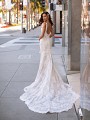 Wedding Dress With Shaped Illusion & Lace Long Train Moonlight Couture H1441 Wedding Dress With Shaped Illusion & Lace Long Train Moonlight Couture H1441