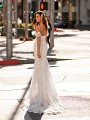 Lace Off-The-Shoulder Swag Sleeve Mermaid With Low Back Wedding Dress Moonlight Couture H1443 Lace Off-The-Shoulder Swag Sleeve Mermaid With Low Back Wedding Dress Moonlight Couture H1443