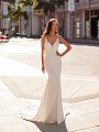 Sexy Sweetheart Crepe Wedding Dress With Beaded Straps Moonlight Couture H1444