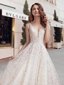 Beaded Sweetheart Wedding Dress with Straps and 3D Florals Moonlight Couture H1445 Beaded Sweetheart Wedding Dress with Straps and 3D Florals Moonlight Couture H1445