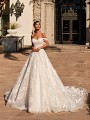 Garden Lace and Shimmer Net Princess Full A-line Moonlight Couture H1449 Garden Lace and Shimmer Net Princess Full A-line Moonlight Couture H1449