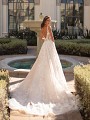Semi-Cathedral Lace Train Ball Gown Wedding Dress Moonlight Couture H1450 Semi-Cathedral Lace Train Ball Gown Wedding Dress Moonlight Couture H1450