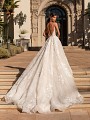 Sexy A-line Wedding Dress With Sparkles and Beaded Straps Moonlight Couture H1451 Sexy A-line Wedding Dress With Sparkles and Beaded Straps Moonlight Couture H1451
