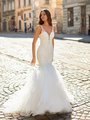 Moonlight Couture H1486 on trend couture lace wedding dresses and beaded wedding dresses