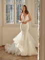 Moonlight Couture H1501 on trend couture lace wedding dresses and beaded wedding dresses