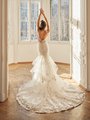 Moonlight Couture H1501 Lace Appliques and Sparkly Fabrics Mermaid with Illusion Deep V-Back Moonlight Couture H1501 Lace Appliques and Sparkly Fabrics Mermaid with Illusion Deep V-Back