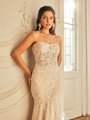 Moonlight Couture H1504 Elegant Strapless Soft Sweetheart Unlined Bodice Mermaid Wedding Dress Moonlight Couture H1504 Elegant Strapless Soft Sweetheart Unlined Bodice Mermaid Wedding Dress