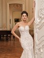Moonlight Couture H1505 beautiful vintage long sleeve bridal gowns