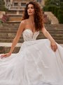 Moonlight Couture H1530 beautiful vintage long sleeve bridal gowns