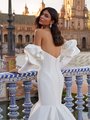 Classy Open Back Mermaid with Detachable Long Puff Sleeves Included Moonlight Couture H1543