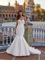 Strapless Sweetheart Stretch Mikado Mermaid with Stretch Lining Moonlight Couture H1543 Strapless Sweetheart Stretch Mikado Mermaid with Stretch Lining Moonlight Couture H1543