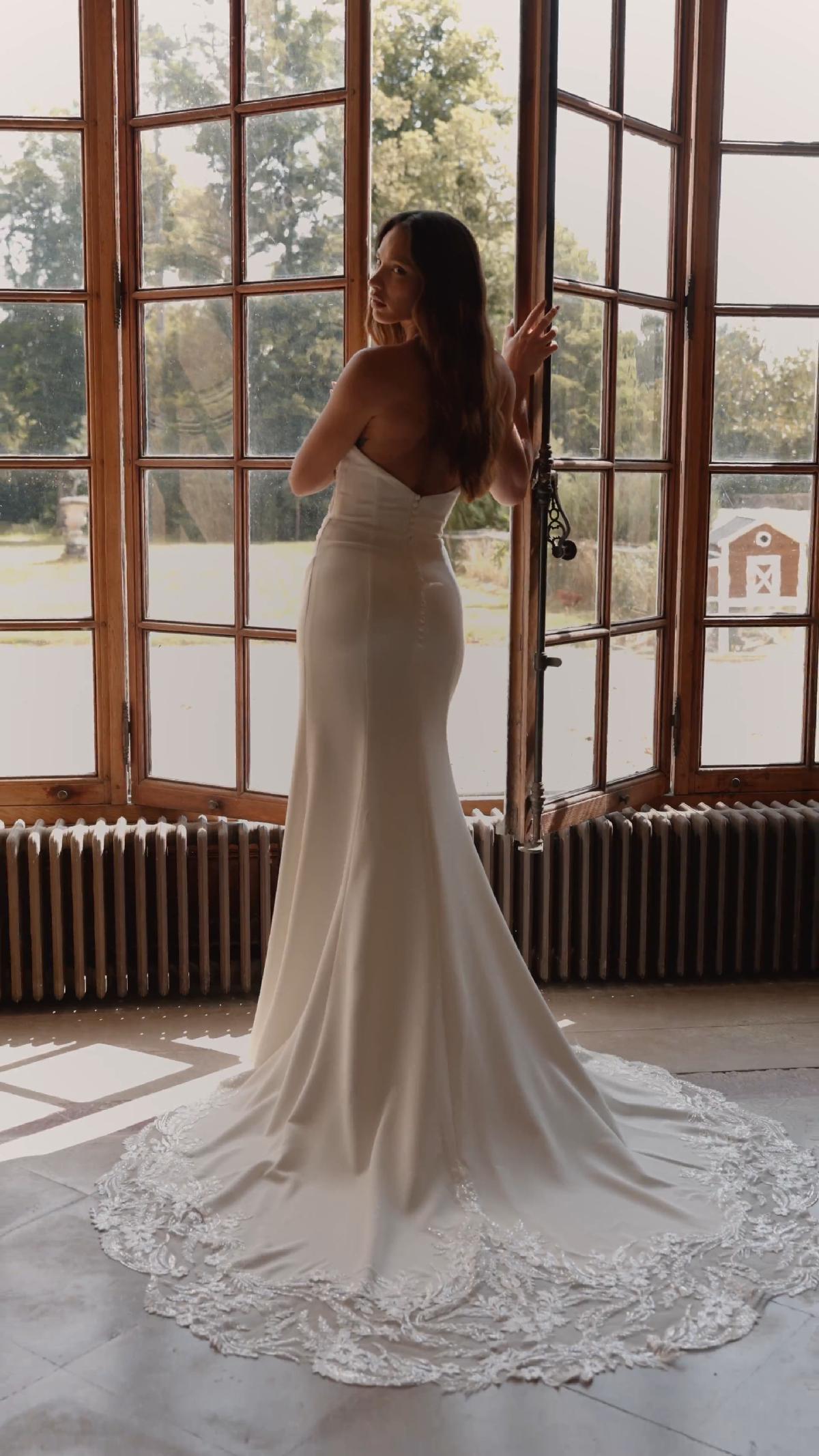 Moonlight Couture H1640 on trend couture lace wedding dresses and beaded wedding dresses