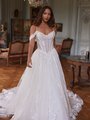 Moonlight Couture H1650 beautiful vintage long sleeve bridal gowns Moonlight Couture H1650 beautiful vintage long sleeve bridal gowns