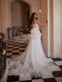 Moonlight Couture H1651 Spaghetti strap bridal gowns, sweetheart necklines, lace cap sleeve bridal gowns & more
