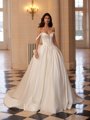 Moonlight Couture H1655 romantic lace wedding dresses with sleeves and beading make a statement. Moonlight Couture H1655 romantic lace wedding dresses with sleeves and beading make a statement.