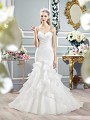 Moonlight Collection J6364 modern mermaid gown with beaded straps and cascading ruffled skirt Moonlight Collection J6364 modern mermaid gown with beaded straps and cascading ruffled skirt