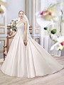 Moonlight Collection J6392 classic blush lace regal ball gown wedding dress with pockets Moonlight Collection J6392 classic blush lace regal ball gown wedding dress with pockets