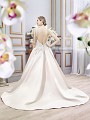 Moonlight Collection J6392 classic blush lace ball gown wedding dress with low back Moonlight Collection J6392 classic blush lace ball gown wedding dress with low back