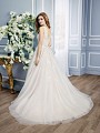 Moonlight Collection J6431 romantic low illusion V-back with sweep train for elegant outdoor weddings Moonlight Collection J6431 romantic low illusion V-back with sweep train for elegant outdoor weddings