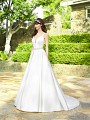 Moonlight Collection J6503 divine satin ball gown with side pockets and beaded waistband Moonlight Collection J6503 divine satin ball gown with side pockets and beaded waistband