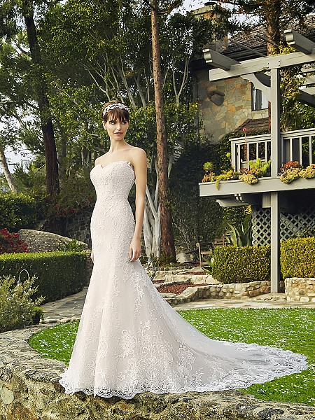 Moonlight Collection J6509 sophisticated strapless sweetheart two-tone mermaid wedding dress Moonlight Collection J6509 sophisticated strapless sweetheart two-tone mermaid wedding dress