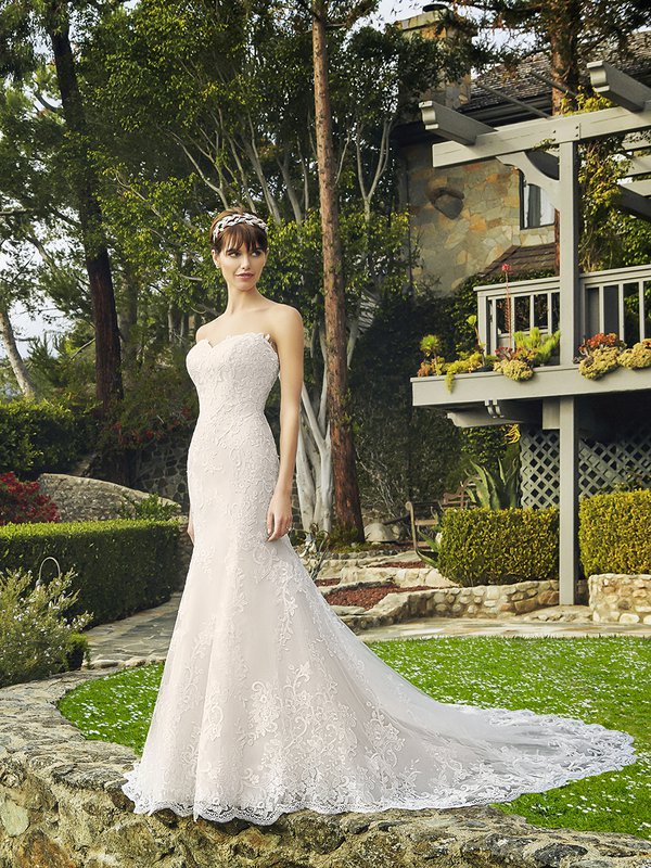 Moonlight Collection J6509 sophisticated strapless sweetheart two-tone mermaid wedding dress Moonlight Collection J6509 sophisticated strapless sweetheart two-tone mermaid wedding dress