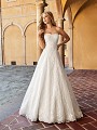 Moonlight Collection J6549 romantic strapless soft sweetheart full A-line wedding dress with classic hem lace Moonlight Collection J6549 romantic strapless soft sweetheart full A-line wedding dress with classic hem lace