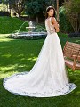 Moonlight Collection J6578A gorgeous sleeveless see-through illusion bateau back with chapel train Moonlight Collection J6578A gorgeous sleeveless see-through illusion bateau back with chapel train